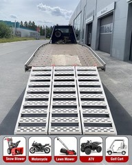 Aluminum Tri-Fold Motorcycle/ATV Loading Ramp 1500LB Rust-Resistant 76x50in