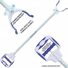 36″ Pick Up Tool with 2 Heavy Duty Magnets Grabber Buddy Reacher / Rubber Tips