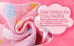 2x Washable Reusable Incontinence Bed Pads Soft Cute Cloud Pee Pads 19.7″x 27.5″