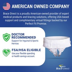 Premium Hernia Belt- Single or Double Inguinal Hernia Support Truss- Men & Women