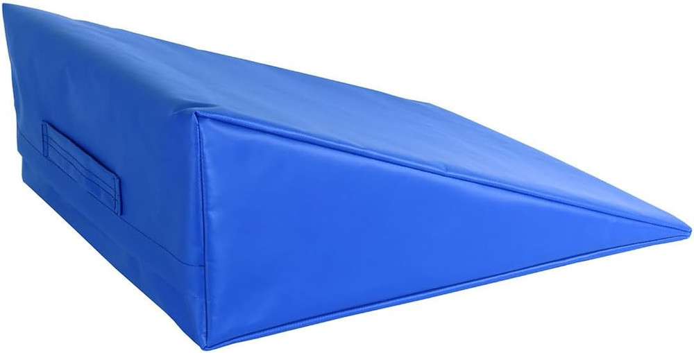 Medium Blue Foam Wedge with Vinyl Cover – 20x22x8 Inches