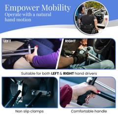 QuicStick Portable Hand Controls Disabled Driving Lightweight Handicap Mobility