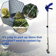 2Packs Garbage Picking Tool 81cm/ 32Inch Long Hand Picker Aluminum
