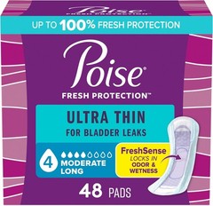 Ultra Thin Incontinence Pads & Postpartum Pads for Bladder Leaks, 4 Drop Mode…