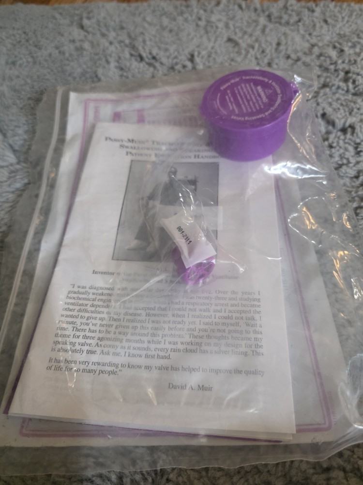 Passy-Muir Tracheostomy And Ventilator Speaking Valves, 1pound With Manual