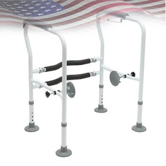 Toilet Frame Grab Bars Safety Rail Seat Handicap Assist For Senior Arm rest NEW