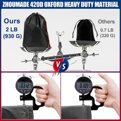 ZHOUMADE Mobility Scooter Rain Cover, 420D Oxford & EVA One Size, Black