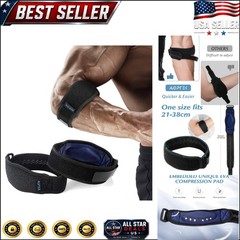 Elbow Brace Set for Tennis & Golf – Adjustable Pain Relief for Active Lifestyles