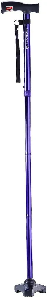 HurryCane Freedom Edition Foldable Walking Cane with T Handle