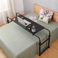 Rolling Overbed Table with Wheels Adjustable 55″-83″ Laptop Stand Black 350 lb