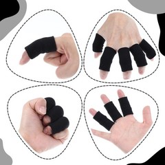10 Pcs Finger Sleeves Finger Compression Protectors Elastic Finger Covers