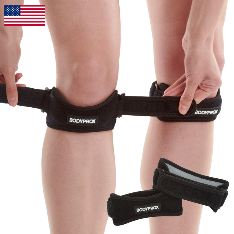 Bodyprox Patella Tendon Knee Strap 2 Pack Knee Pain Relief Support Brace Hiking