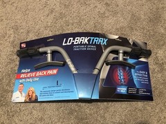 NEW Shark Tank Lo Bak Trax Back Pain Reliever Portable Spinal Traction Device