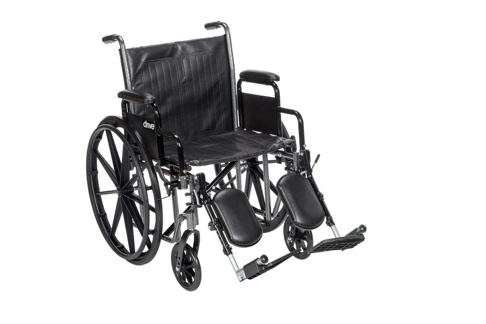 Drive Medical Silver Sport 2 20″ Wheelchair – Black