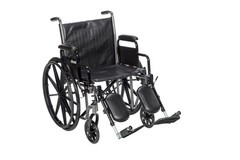 Drive Medical Silver Sport 2 20″ Wheelchair – Black