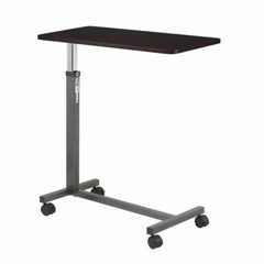 Overbed Table Tray Hospital Bed Rolling NonTilt Adjustable Height Food Cart Desk