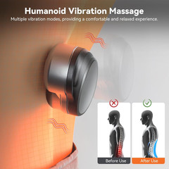 3in 1 Smooth Spine Triple Fusion Back Massager Electric Standard, Dark Gray