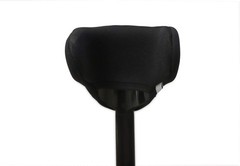 KMINA Forearm Crutch Pads (x2 Units), Open cuff crutches pads (x2), Black