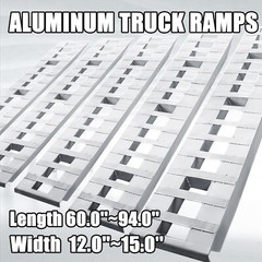 60/72/84/94“Aluminum Ramps 6000Lbs Truck Car Auto Trailer Ramps Hook end