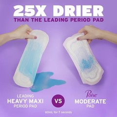 Poise Incontinence Postpartum Pads for Bladder Leaks,4 Drop Moderate (20 Count)
