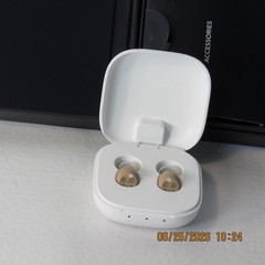 Audien Atom One OTC Hearing Aids Wireless, Rechargeable, Beige Brand New