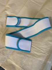 White Hook and Loop Strap Belt Medical Supplies Adjustable Nylon Strap
