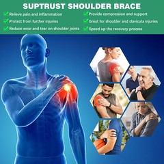 Adjustable Shoulder Brace Rotator Cuff Pain Relief Support for Joint Dislocated