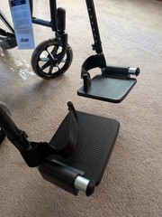 Drive Medical Silver Sport 1 Folding Transport Wheelchair Lightweight Mobility