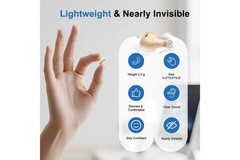 Pair Rechargeable Digital Invisible Hearing Aids Sound Voice Amplifier Mini ITE