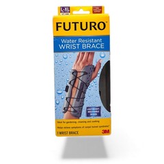 Futuro 3M Water Resistant Wrist Brace Left Hand L-XL Firm Support Splint Straps