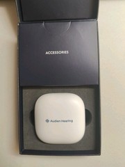 Audien Atom One OTC Hearing Aids Wireless, Rechargeable, Beige