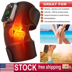 Electric Heated Vibration Knee Joint Brace Therapy Shoulder Massager Pain Relief