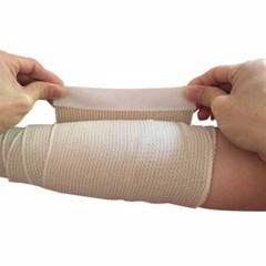 Cotton Elastic Bandage 2 Pack. 6 Inches Wide x (13 to 15 ft. When Stretched) wit