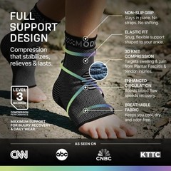 Foot Brace Socks for Sprained Ankle Compression Sleeve Support for Running