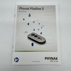 PHONAK PilotOne II Hearing Aid REMOTE Control Leather Belt Clip Holster Manual