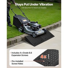 Driveway Curb Ramp, 7000 lbs Load Capacity, 7 Inches Rise Height Heavy Duty Curb