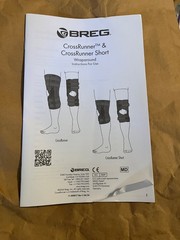 Breg CrossRunner Soft Wraparound Knee Brace with Straps Adjustable