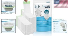 Caregiver’s Choice: 96 Disposable Commode Liners for Effortless Waste Management