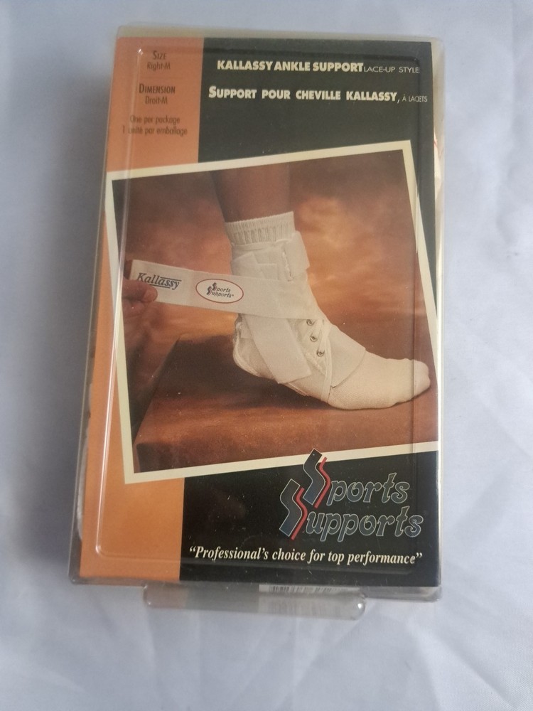 Kallassy Ankle Sports Support Lace Up Sock Size: Right M *Fast Ship