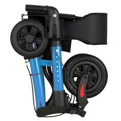 Uimoso Compact 3-Fold Rollator Walker for Seniors, Supports Up to 300 lbs