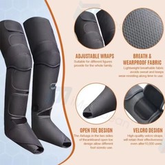 Air Compression Massager with Heat for Foot,Leg,Calf,Thigh and Knee