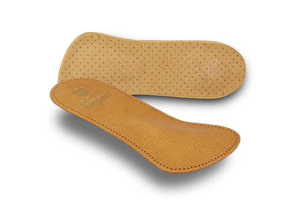 Pedag Comfort 142 orthotic insole pair, leather, lift & spread metatarsal heads