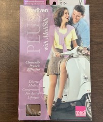 Mediven Plus Compression Stockings Open Toe Calf Socks 20-30 mmHg Beige Size IV
