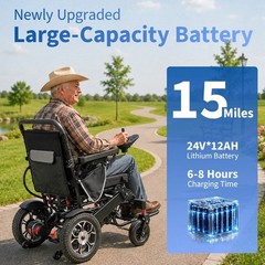 Electric Wheelchair Folding Foldable Heavy Duty Power Wheelchair Free Shipping
