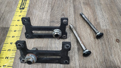 Quickie Tilite Folding Manual Pins Wheel Brackets Mounts Set (Pair) axle