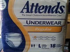 ATTENDS Underwear Regular APV30 LARGE FULL CASE (72) 4 Packs; 18 / Pack