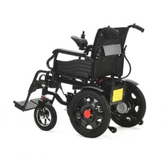 OPEN Foldable Heavy-Duty Electric Mobility Wheelchair, Dual Motor, Quick Fold