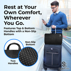 SelectSoma Travel Gel Seat Cushion Long Sitting Car, Plane, Office, Wheelchair
