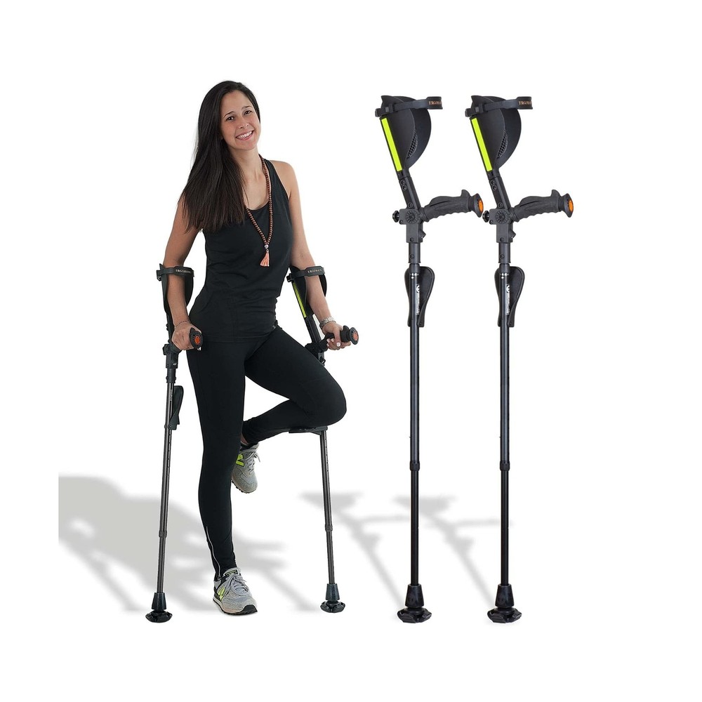 Ergobaum 7G by Ergoactives. 1 Pair (2 Units) of Ergonomic Forearm Crutches – …