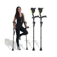 Ergobaum 7G by Ergoactives. 1 Pair (2 Units) of Ergonomic Forearm Crutches – …